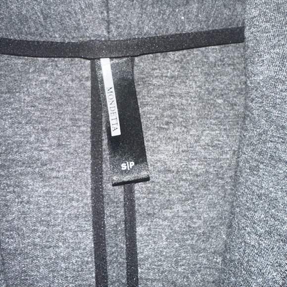 Mondetta Women's Fleece Cardigan Jacket Size Small Petite Charcoal Black Pockets - Picture 7 of 8